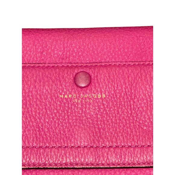 Marc Jacobs Empire City Leather Crossbody Wallet Bag Pink Gold Hardware Designer - Picture 2 of 16
